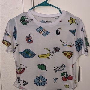 Fun crop top never used.